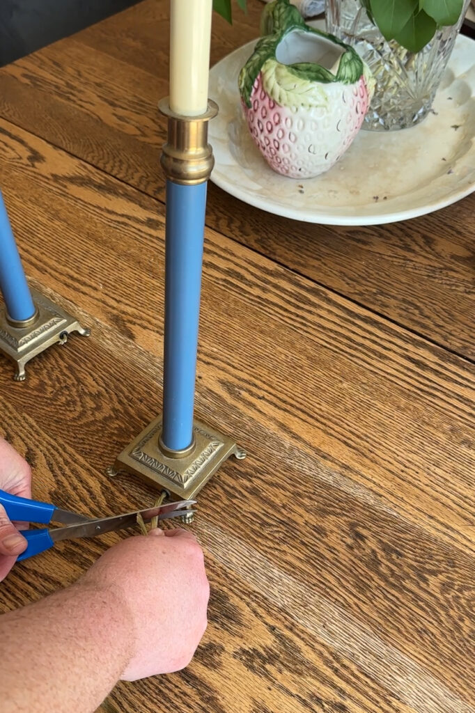 woman remove the wire
