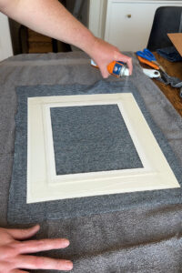 How to Cover a Photo Mat with Thrifted Fabric or Wallpaper for a Custom ...