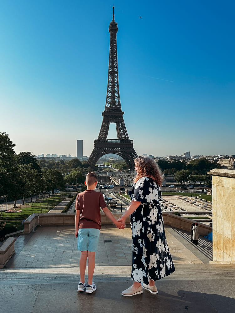 holding hands in Paris