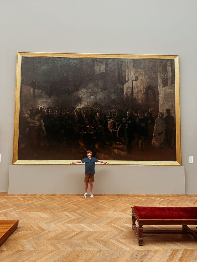large painting in Louvre